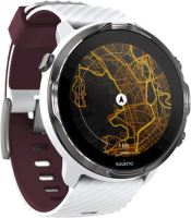 Ceas sport Suunto 7 White Burgundy, unisex, alb/visiniu