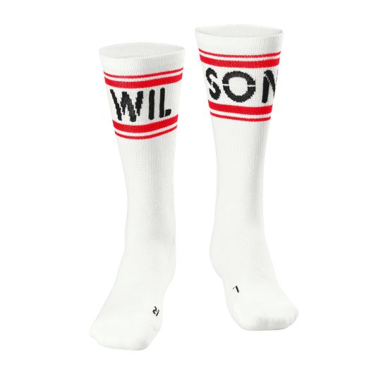 Sosete lungi Wilson Since 1914 Crew, barbati, alb