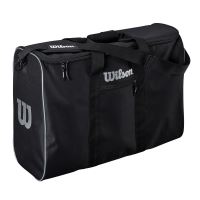 Geanta mingi Wilson Ball Travel Bag, unisex, pentru 6 mingi, negru