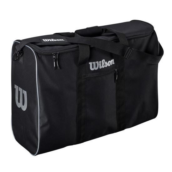 Geanta mingi Wilson Ball Travel Bag, unisex, pentru 6 mingi, negru